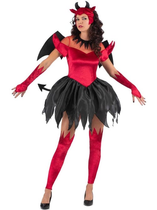 Costume de diablesse avec ailes - Kiabi