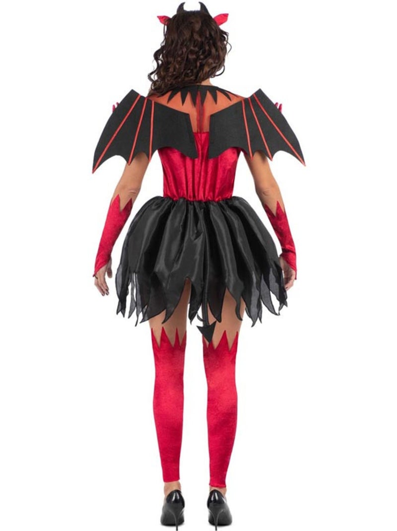 Costume de diablesse avec ailes Multicolore - Kiabi