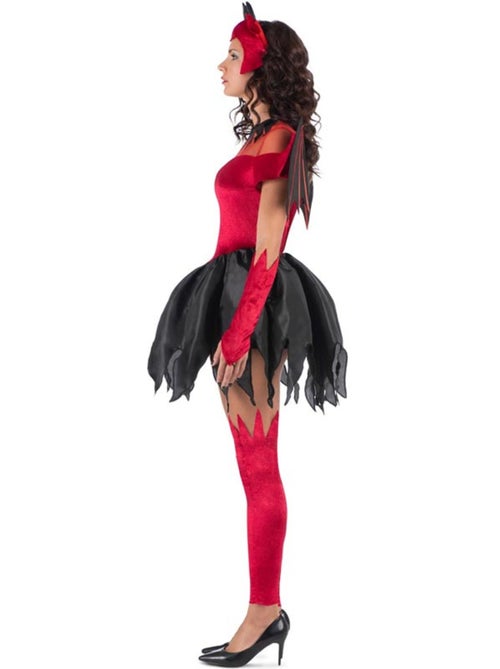 Costume de diablesse avec ailes - Kiabi