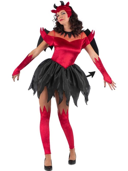 Costume de diablesse avec ailes - Kiabi