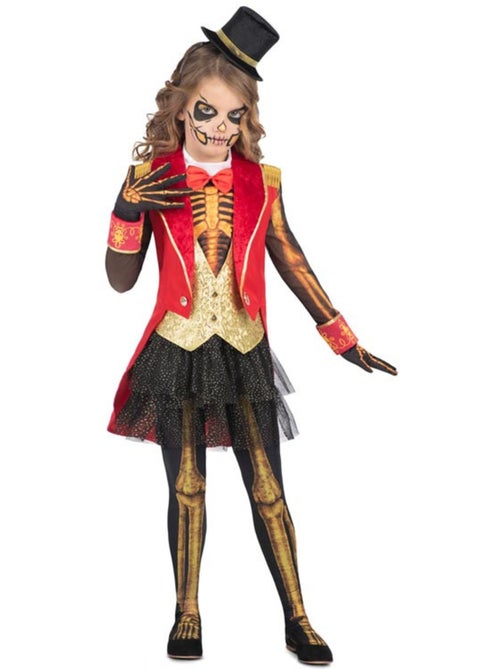 Costume de dompteur de lion squelette avec coiffe - Kiabi