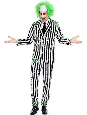 Costume de fantôme en costume rayé