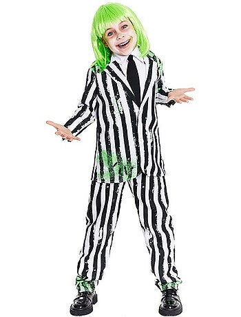 Costume de fantôme en costume rayé
