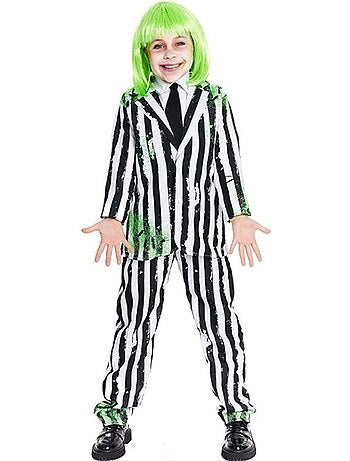 Costume de fantôme en costume rayé