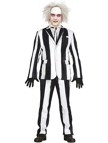 Costume de fantôme rayé