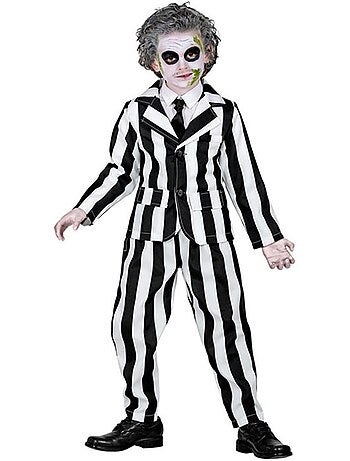 Costume de fantôme rayé
