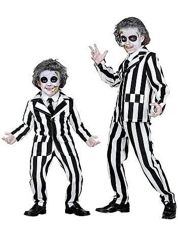 Costume de fantôme rayé