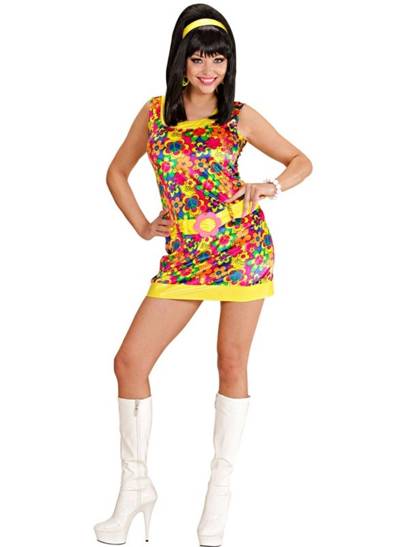 Costume de fille en velours « Paix et Amour » Multicolore - Kiabi