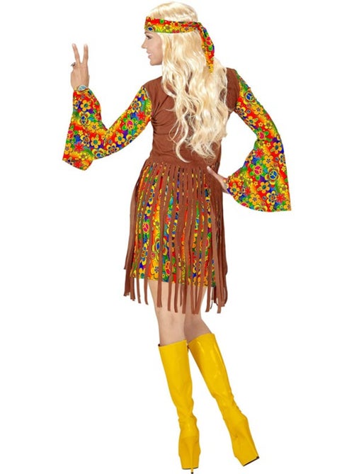 Costume de fille hippie avec de longues franges - Kiabi