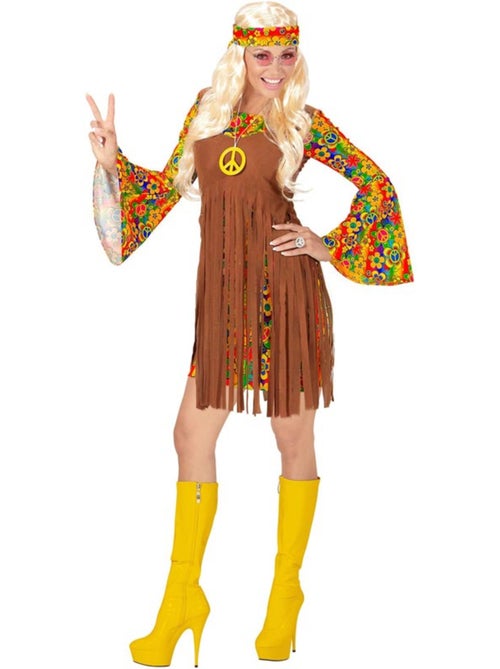 Costume de fille hippie avec de longues franges - Kiabi