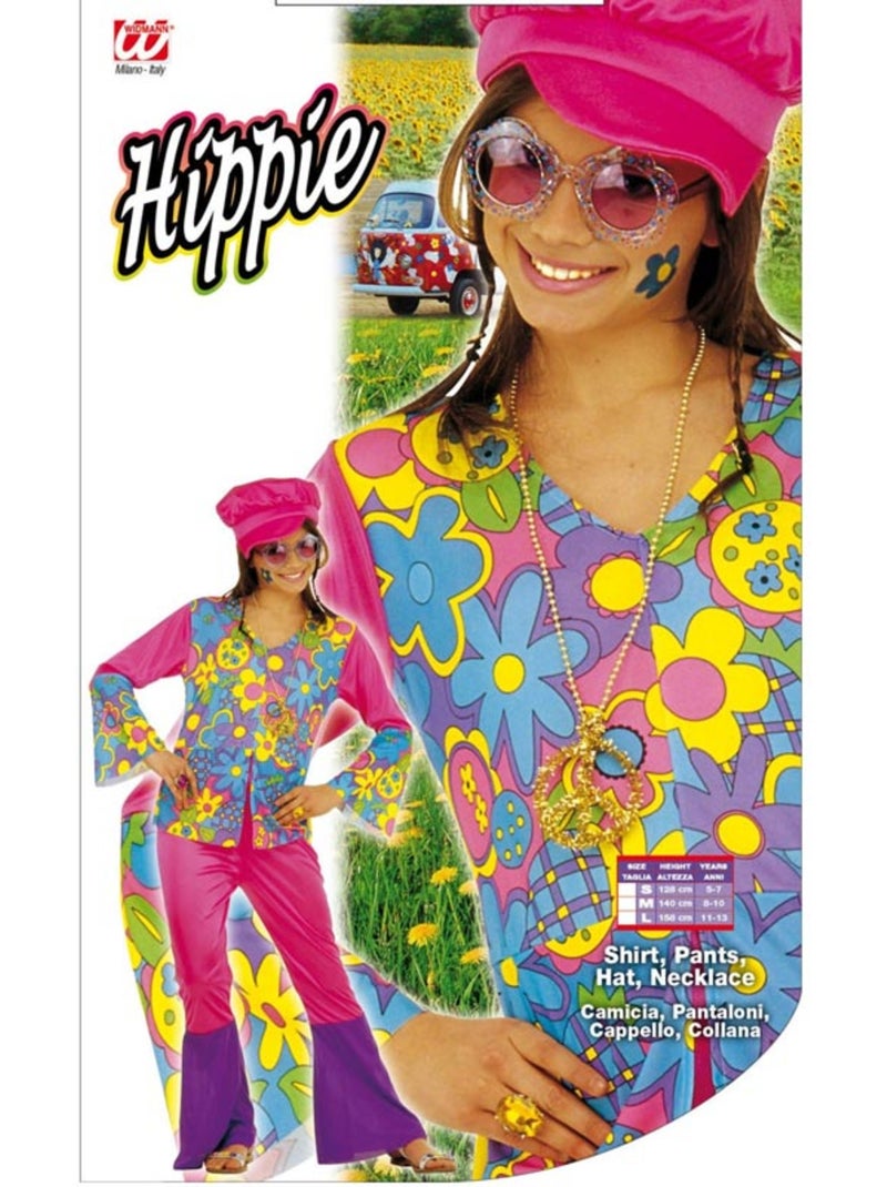 Costume de fille hippie Multicolore - Kiabi