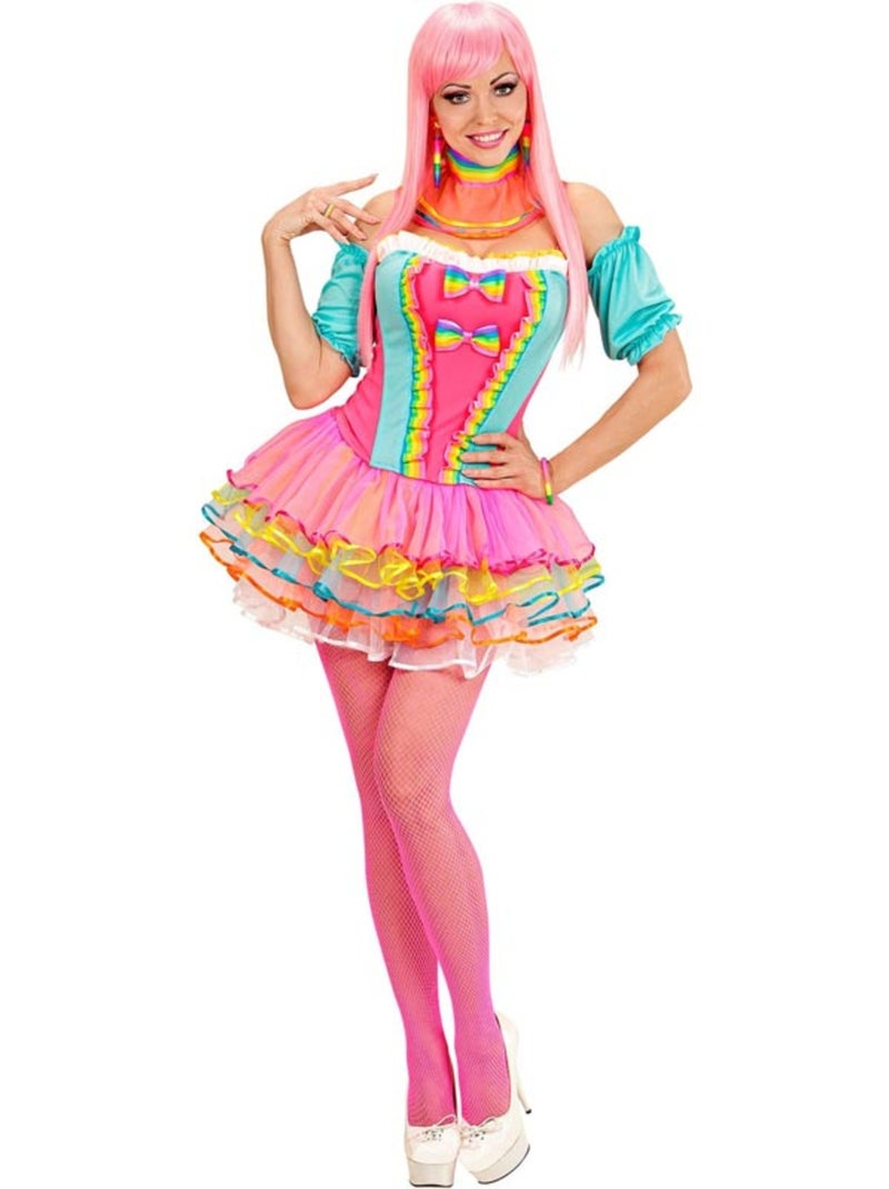Costume de fille Rainbow Fantasy Multicolore - Kiabi