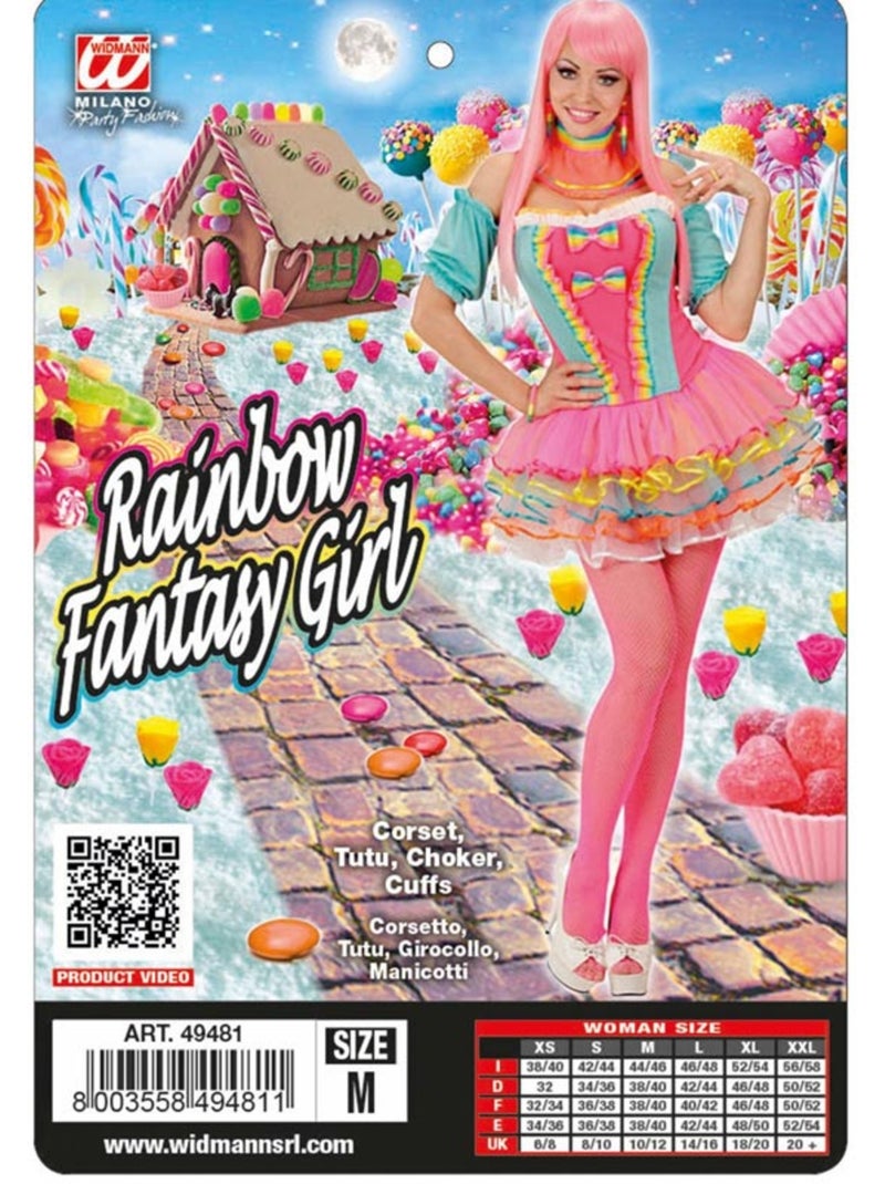 Costume de fille Rainbow Fantasy Multicolore - Kiabi
