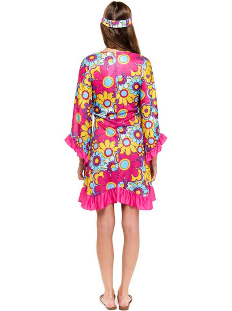 Costume de hippie marguerite Multicolore - Kiabi