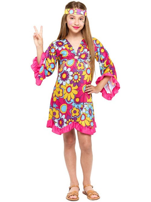Costume de hippie marguerite - Kiabi