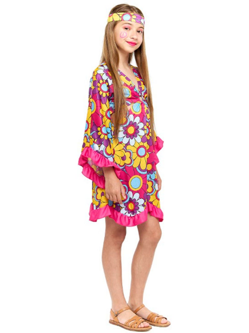 Costume de hippie marguerite Multicolore - Kiabi