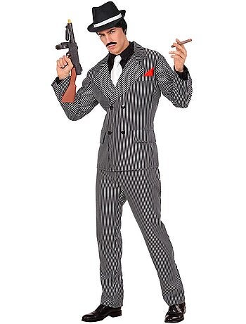 Costume de mafieux dans un costume fantaisie