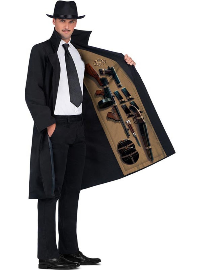Costume de mafieux des années 70 avec chapeau Multicolore - Kiabi