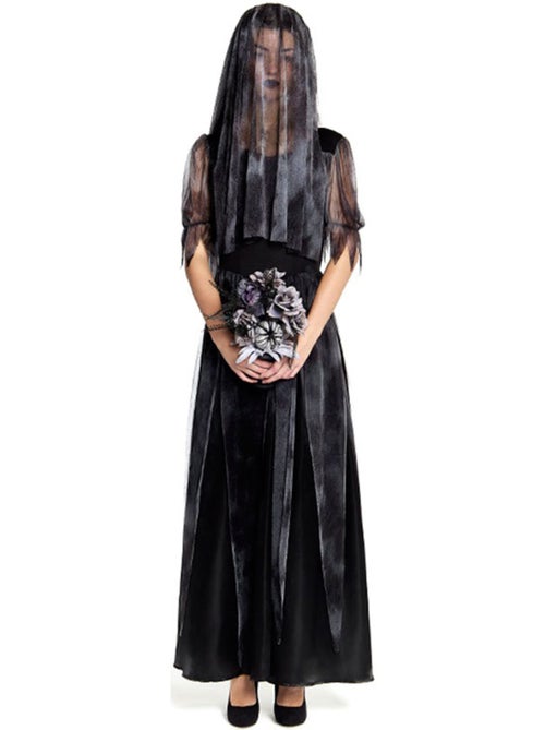 Costume de mariée gothique avec voile - Kiabi