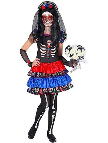 Costume de mariée squelette de Catrina