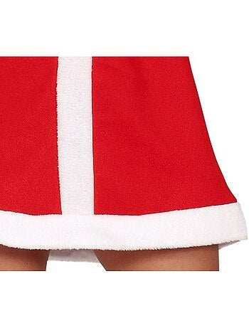 Costume de Mère Noël avec une robe à col