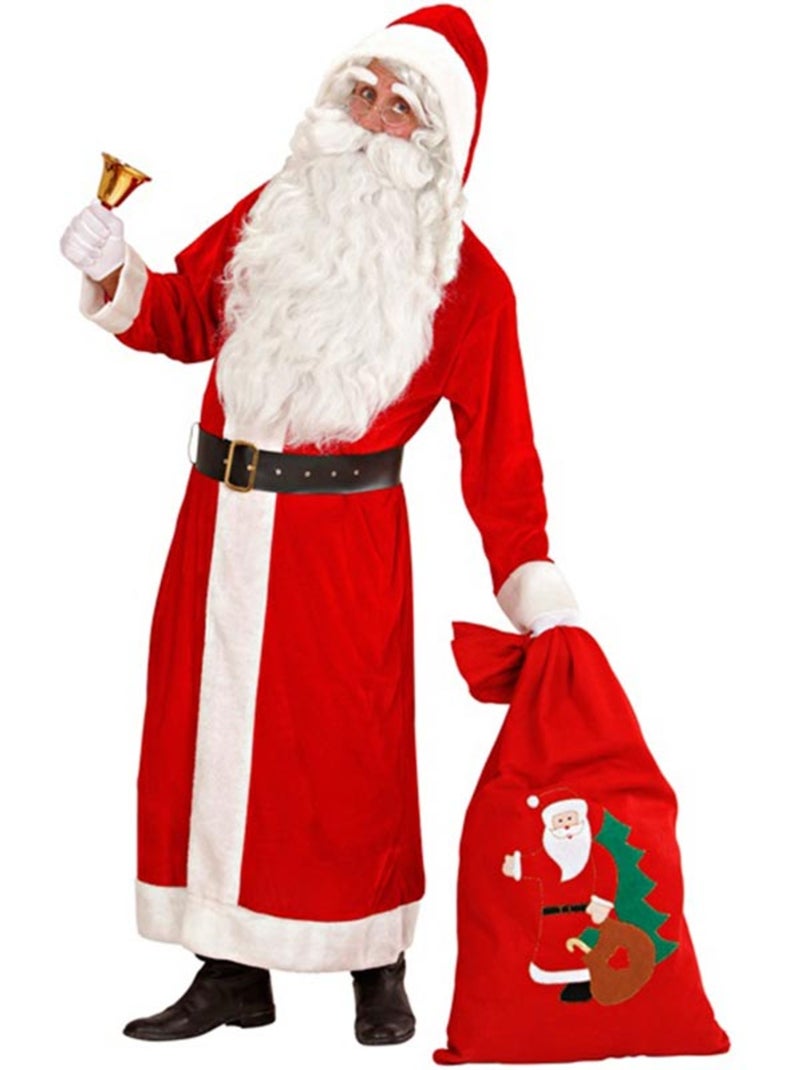 Costume de Père Noël en velours de luxe Multicolore - Kiabi