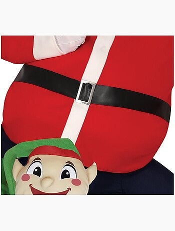 Costume de Père Noël sur les épaules