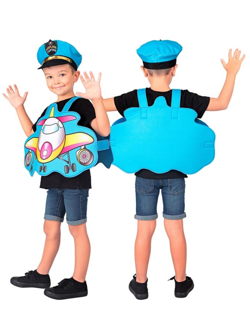 Costume de pilote d'avion avec chapeau Multicolore - Kiabi
