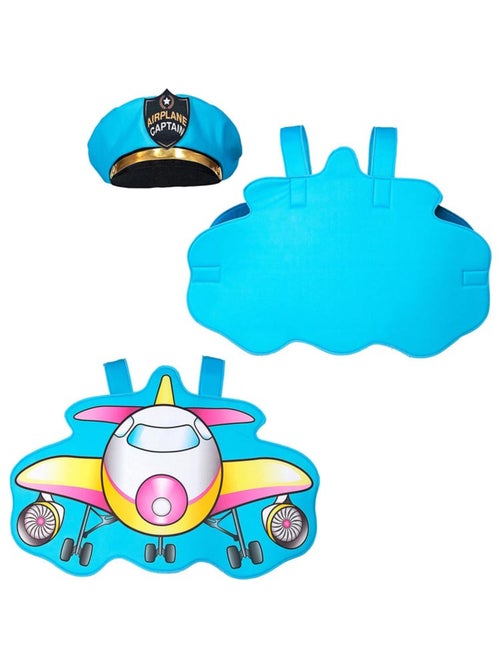 Costume de pilote d'avion avec chapeau - Kiabi