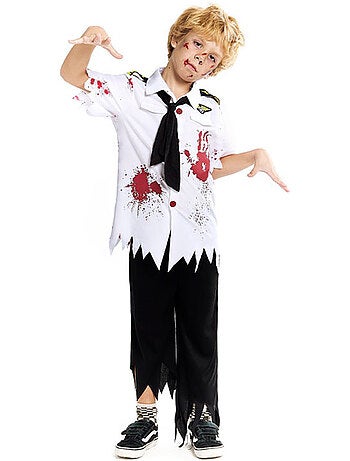 Costume de pilote d'avion zombie