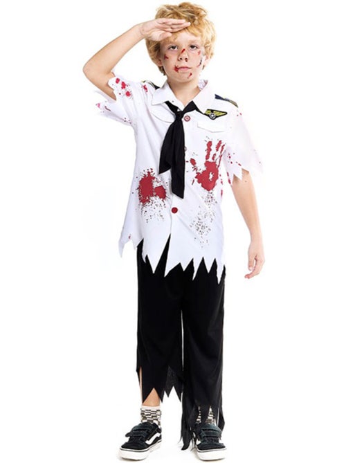 Costume de pilote d'avion zombie - Kiabi