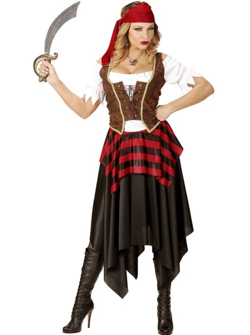 Costume de pirate casse-cou avec ruban - Kiabi
