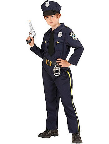 Costume de policier avec chapeau et cravate