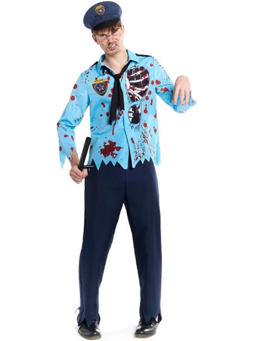 Costume de policier zombie avec chapeau - Kiabi