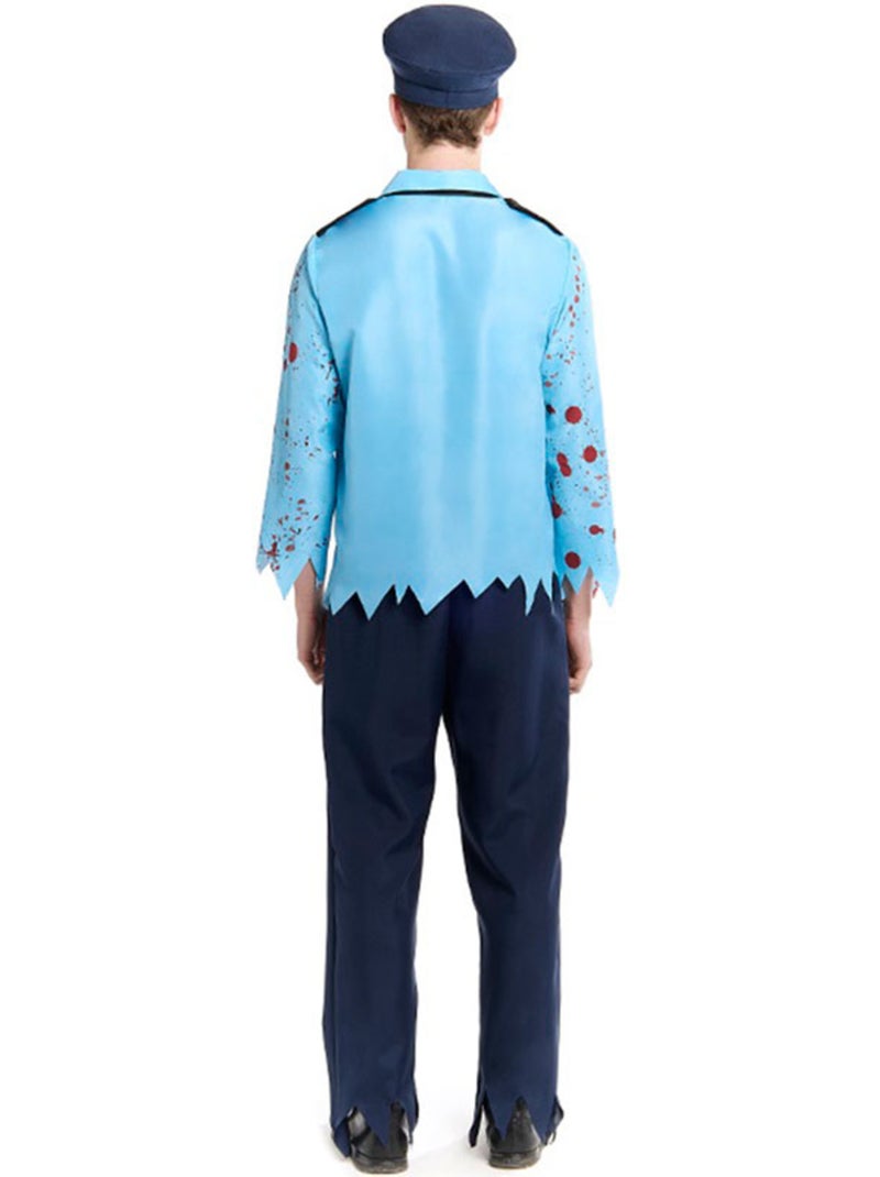 Costume de policier zombie avec chapeau Multicolore - Kiabi