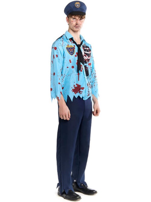 Costume de policier zombie avec chapeau - Kiabi