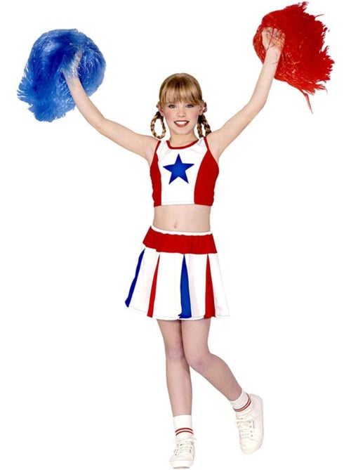 Costume de pom-pom girl à étoiles tricolores - Kiabi