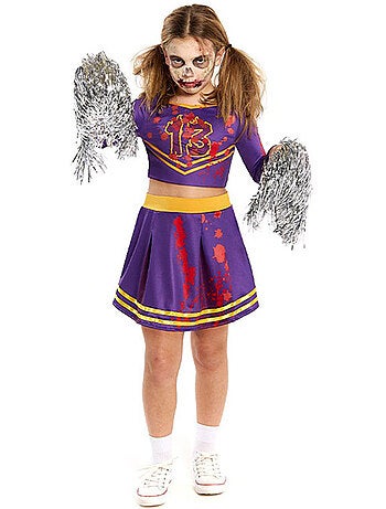 Costume de pom-pom girl zombie ensanglanté