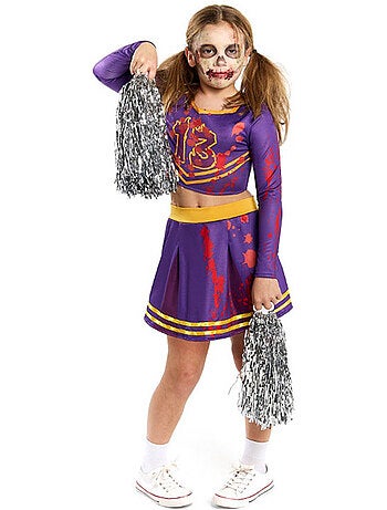 Costume de pom-pom girl zombie ensanglanté