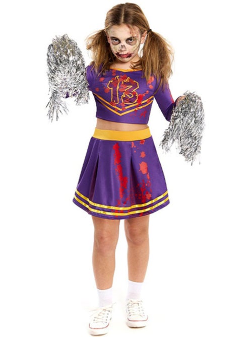 Costume de pom-pom girl zombie ensanglanté - Kiabi