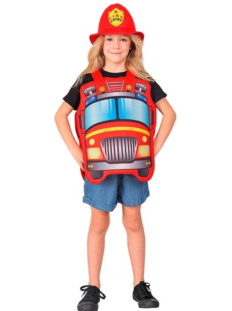 Costume de pompier avec chapeau Multicolore - Kiabi
