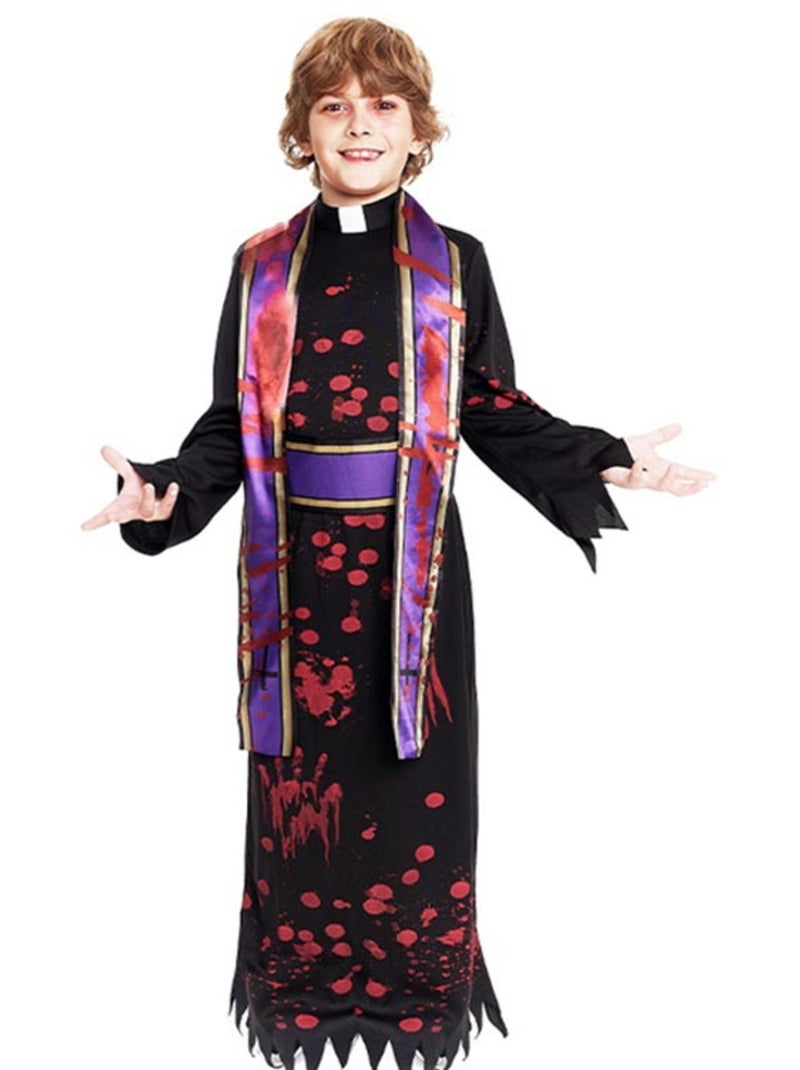 Costume de prêtre sanglant avec étole Multicolore - Kiabi