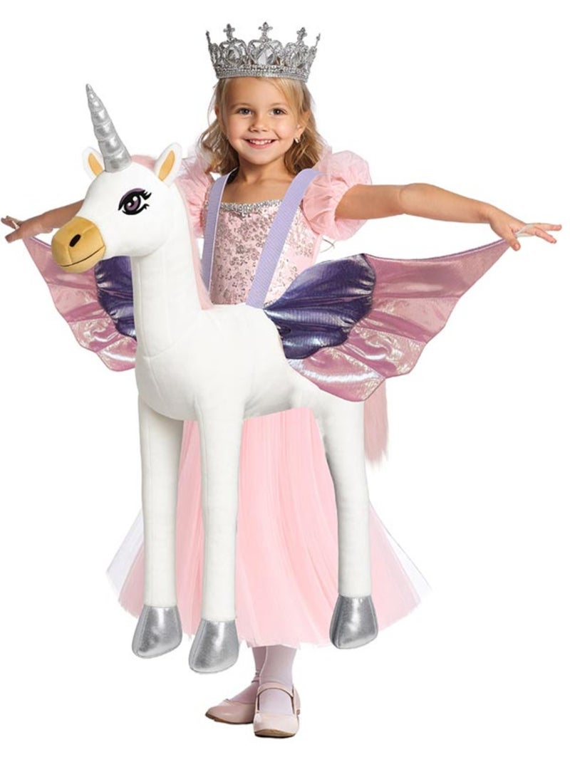 Costume de princesse chevauchant une licorne Multicolore - Kiabi