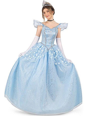 costume de princesse de conte de fées bleu clair