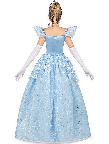 costume de princesse de conte de fées bleu clair
