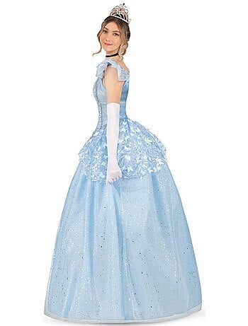 costume de princesse de conte de fées bleu clair