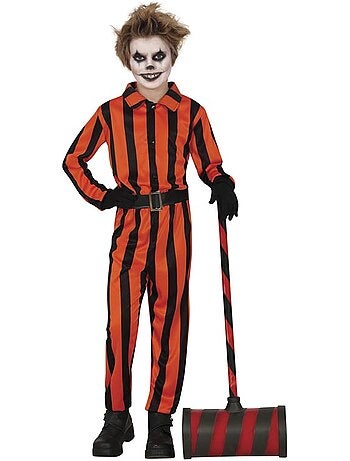 Costume de prisonnier arlequin
