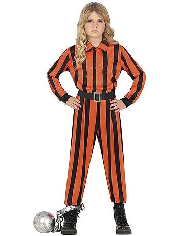 Costume de prisonnier arlequin