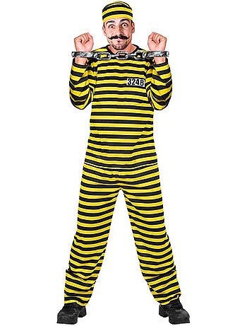 Costume de prisonnier rayé