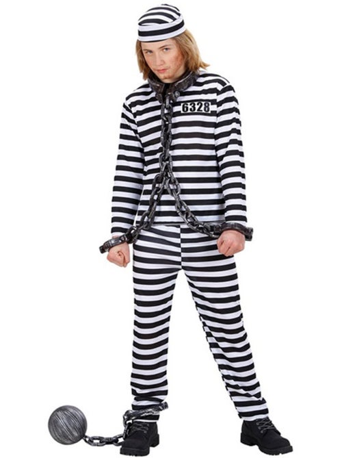Costume de prisonnier rayé - Kiabi